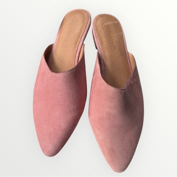 Madewell The Remi Mule in Pink Suede - Picture 2 of 12